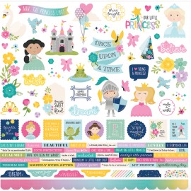 Little Princess combo cardstock stickers