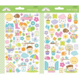 Mini Icons Stickers. Simply Spring