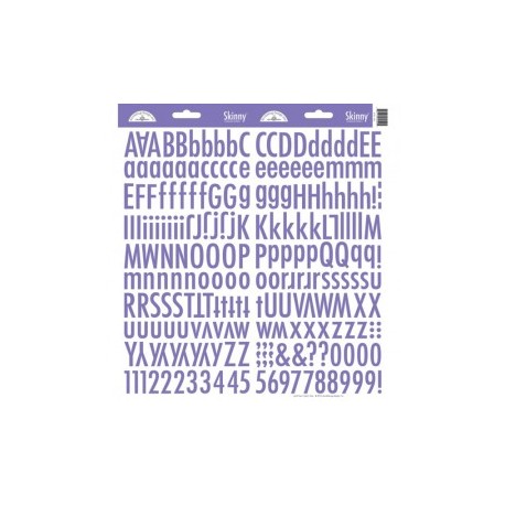 Skinny Cardstock Stickers. Lilac