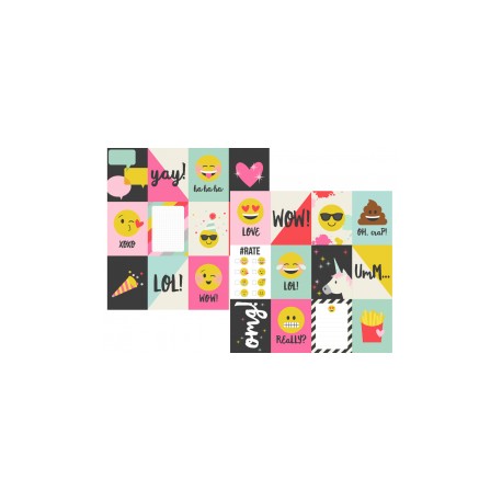 Emoji Love 3x4 & 4x6 Journaling card elements