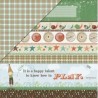 Fern and forest. Playful plaid paper